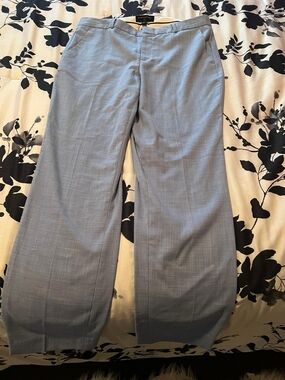 Banana Republic Pale Blue Wide-Leg Trousers